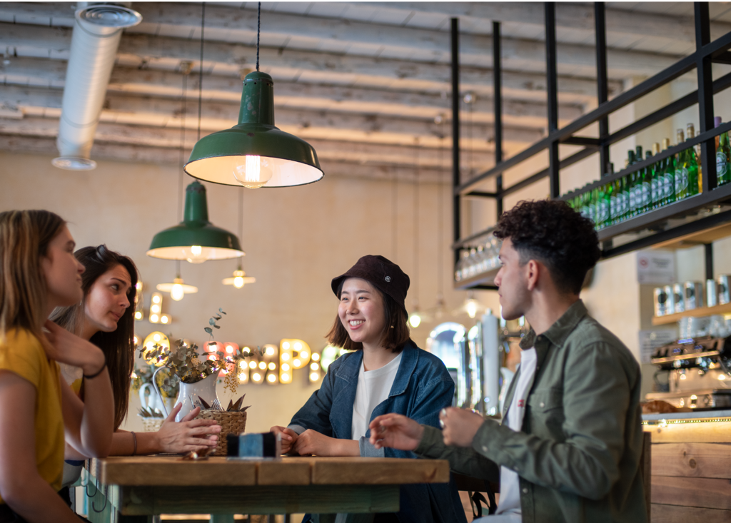 Students At Restaurant