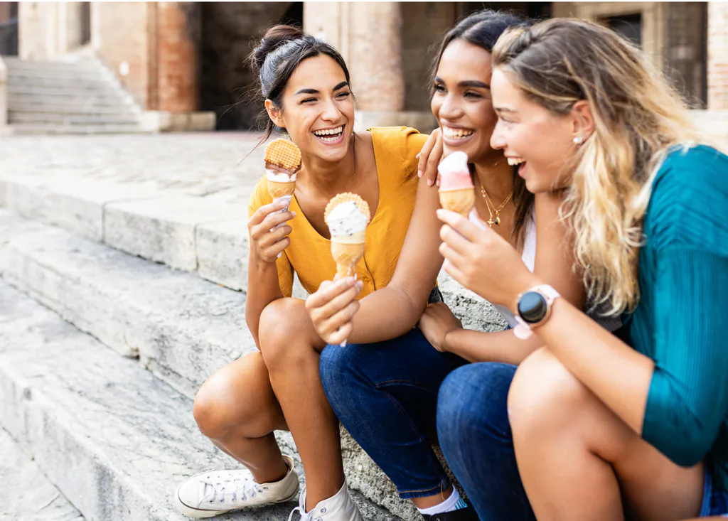 Students Having Ice-Cream