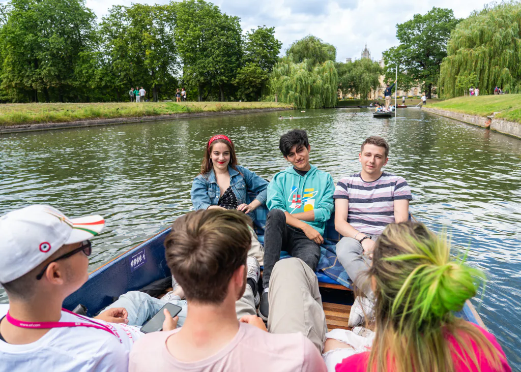 Staff Talking in Boat