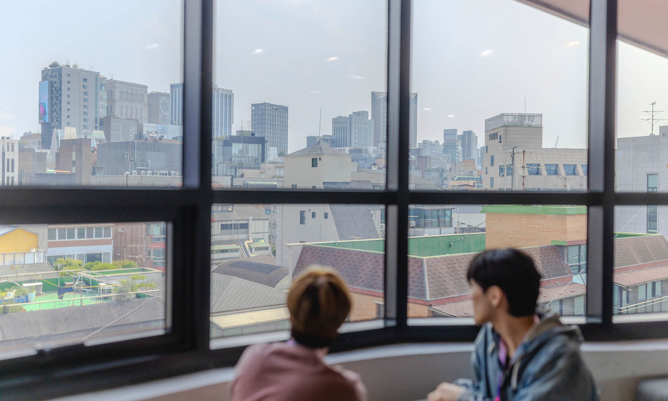 Students Enjoying View