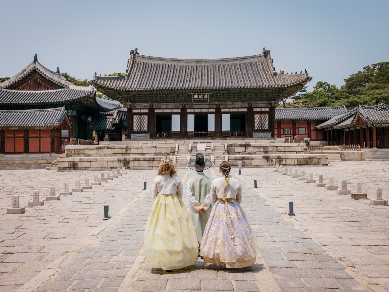 Students At Myeongjeongjeon