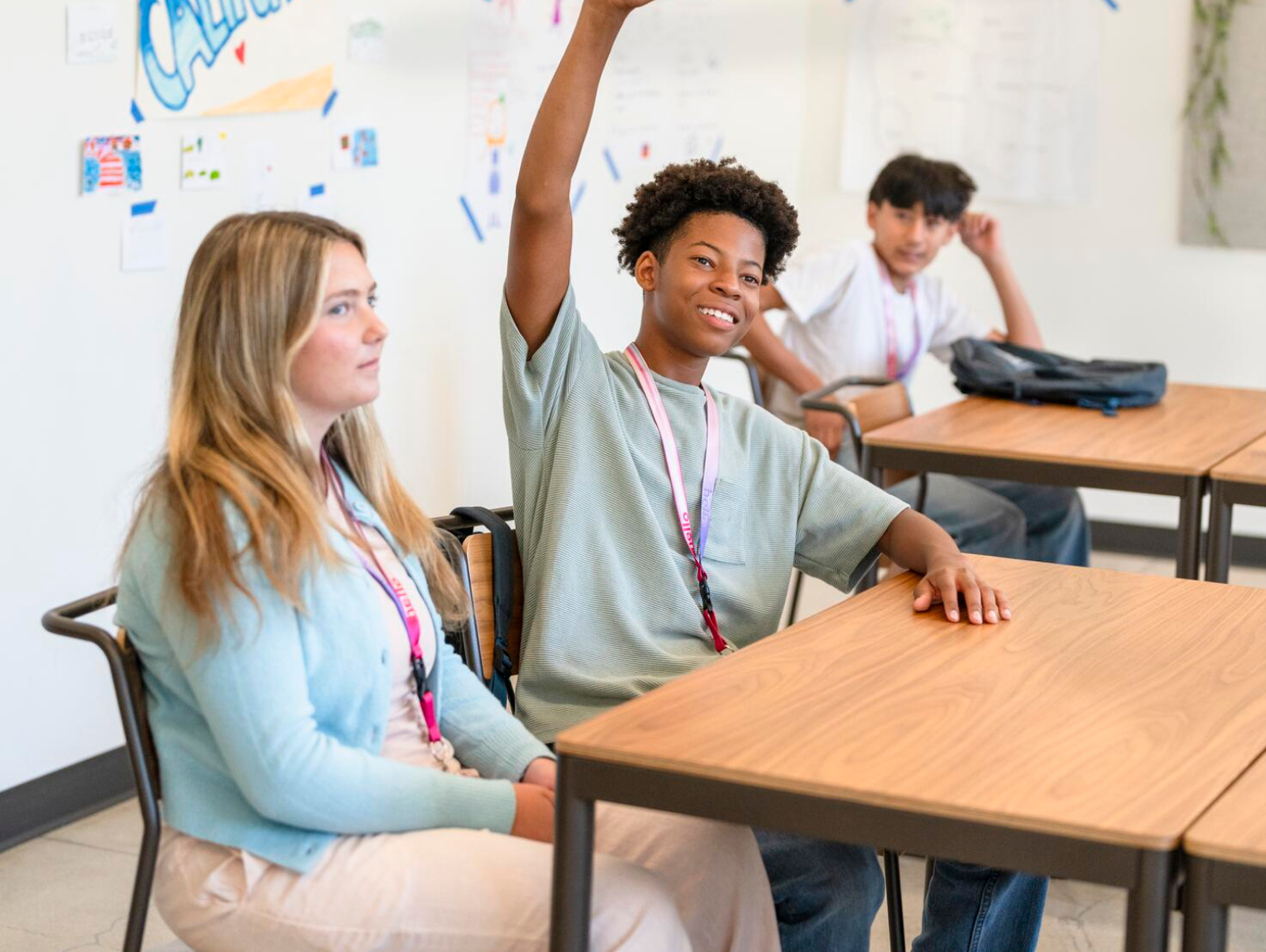 Des élèves dans une salle de classe