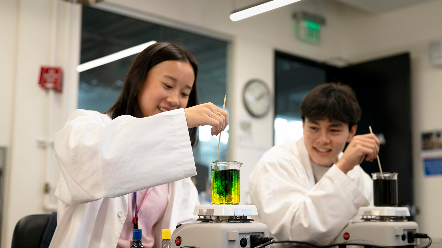 Des étudiants dans un laboratoire
