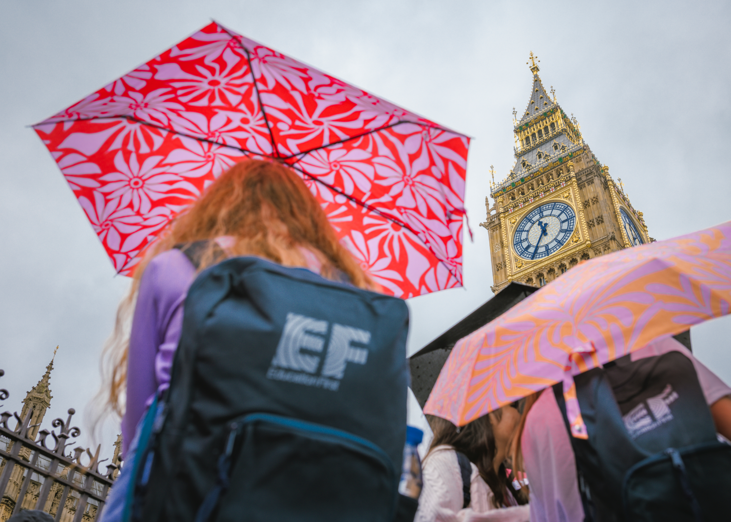 Students With Umbrella