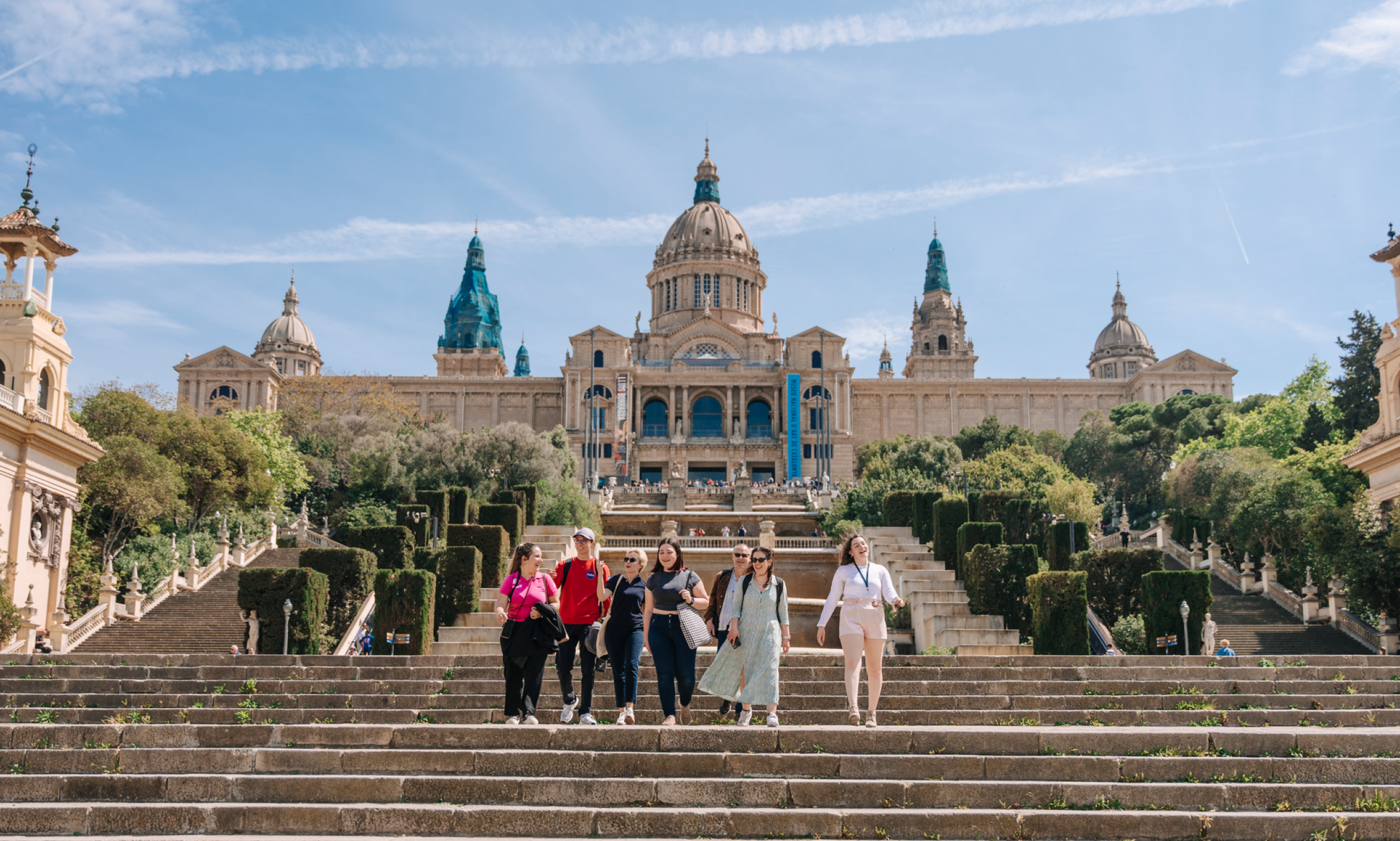Students At Palau Nacional
