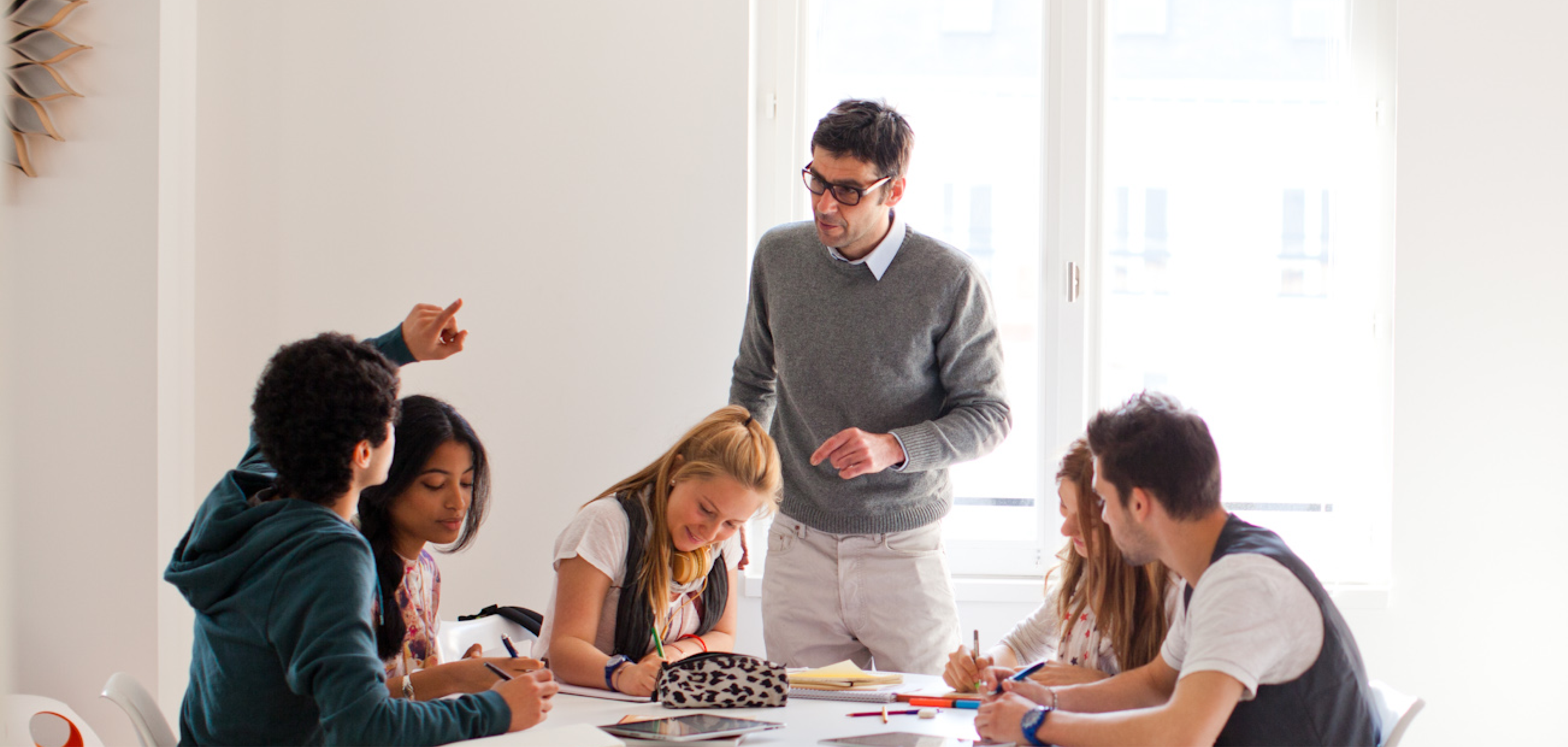 Staff Teaching Students