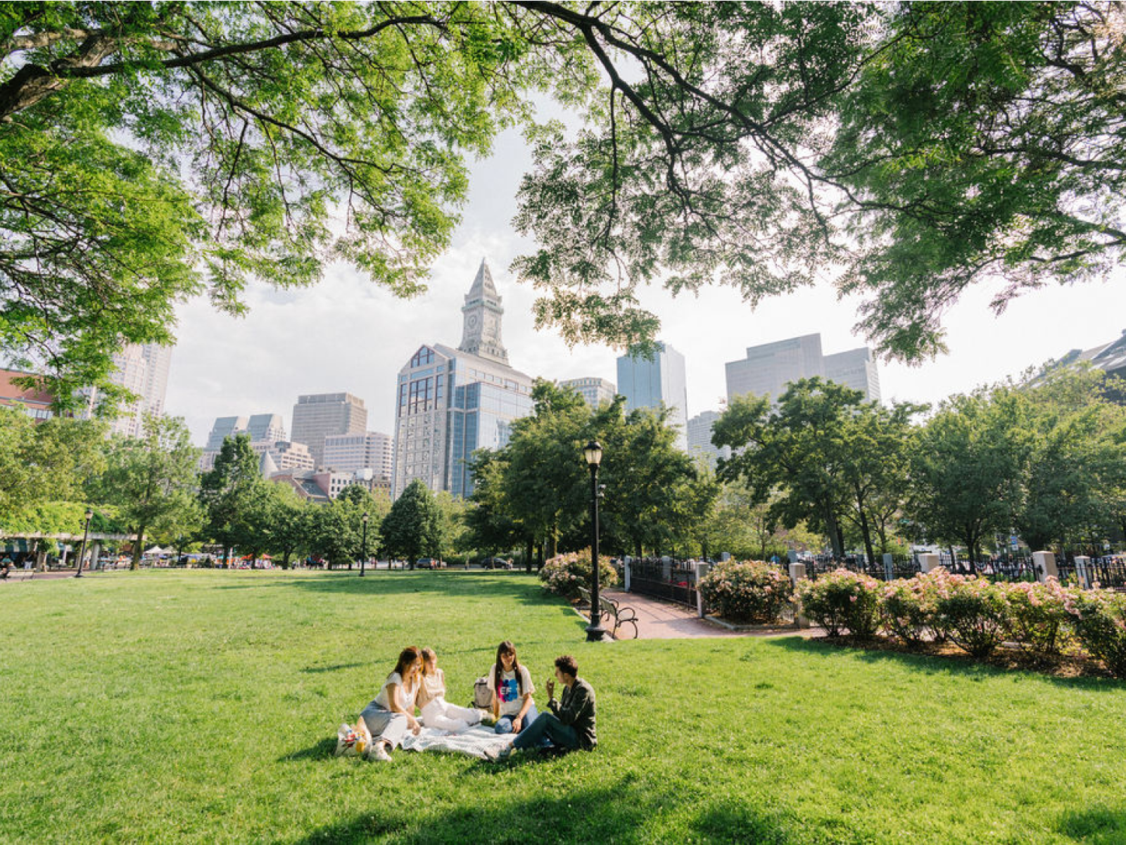 Students in park