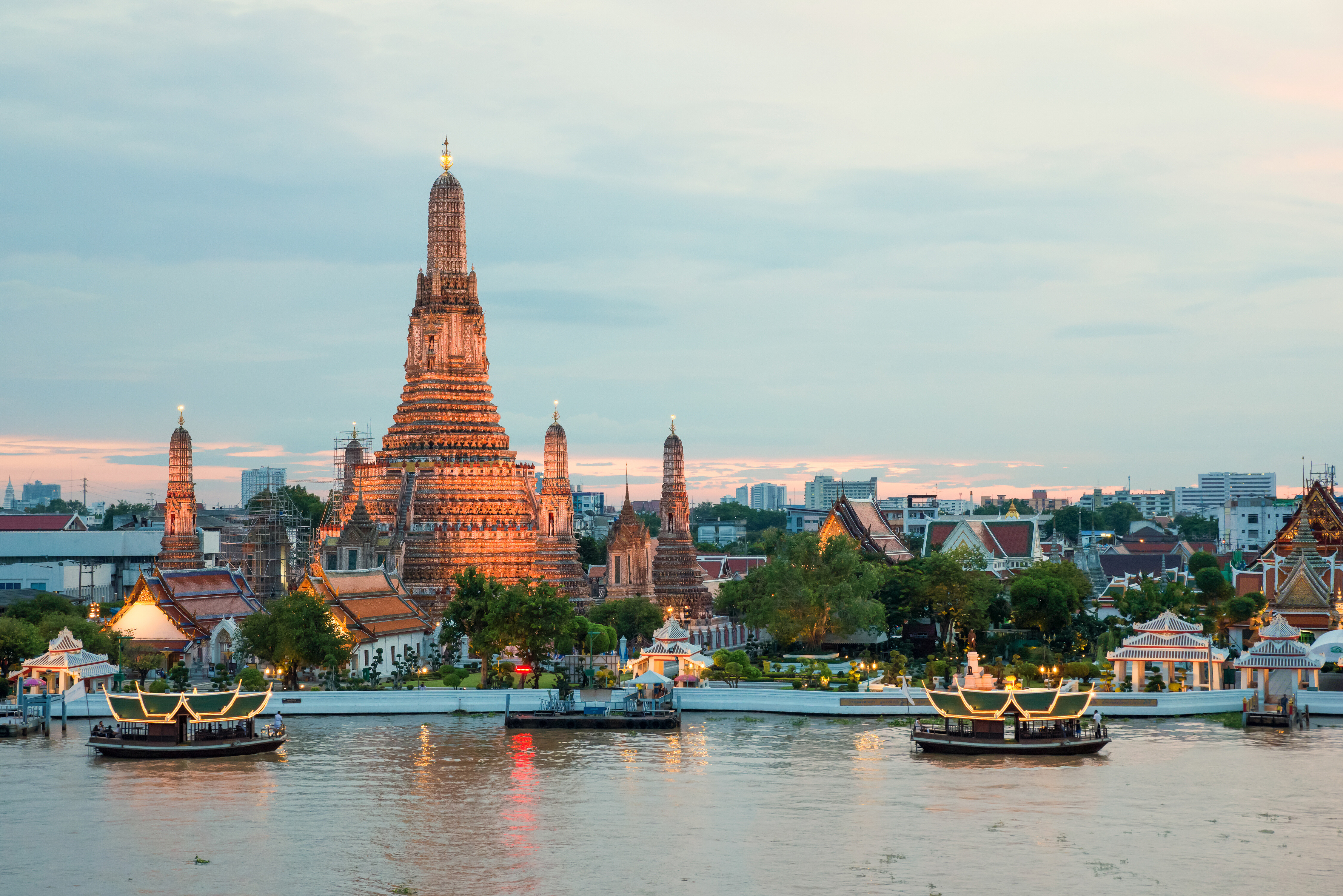 Wat Arun Temple of Dawn Along the Chao Phraya River