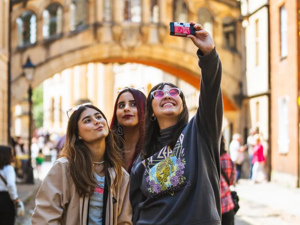 Students Clicking Selfie