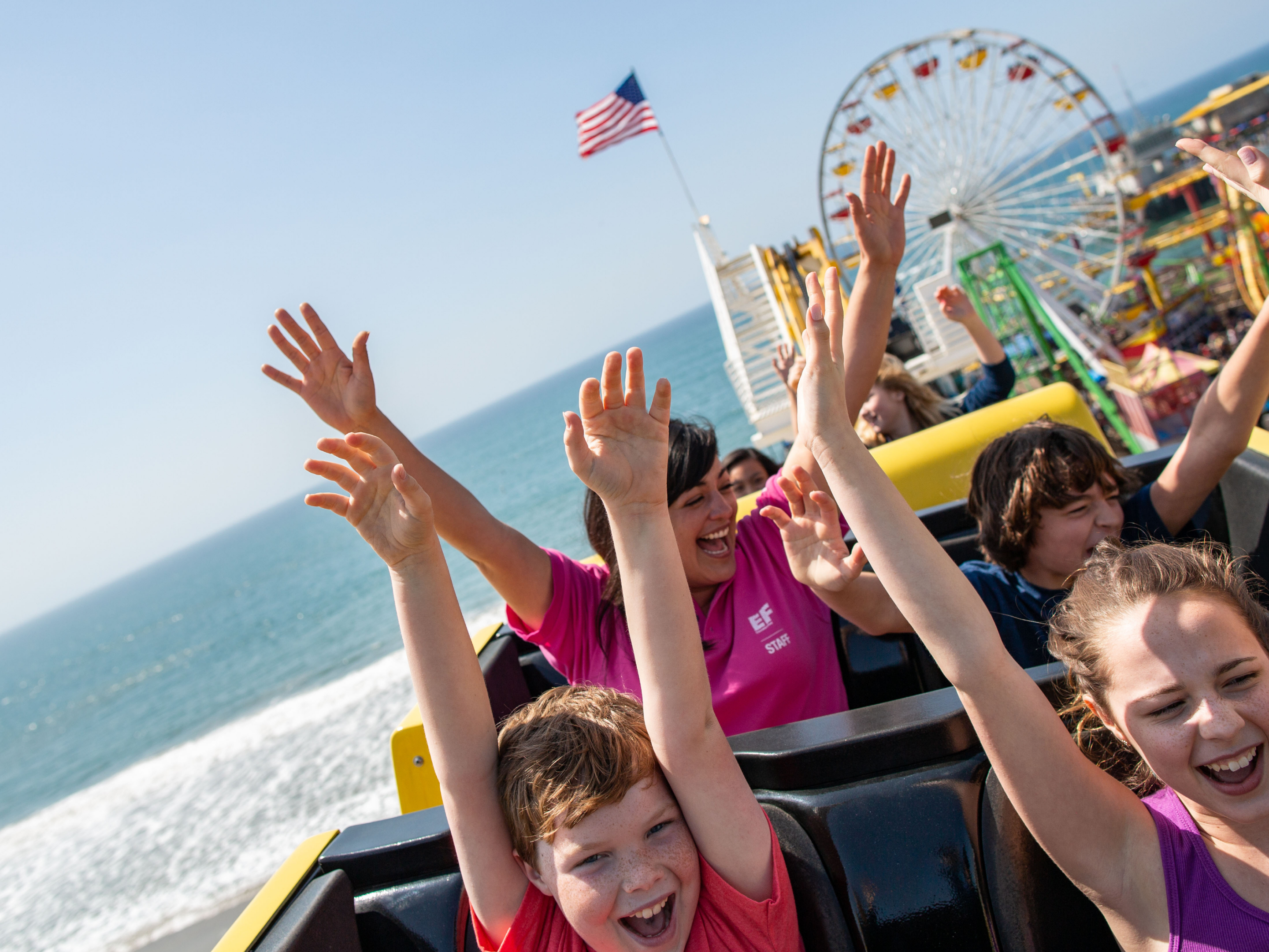 Students In Roller Coaster