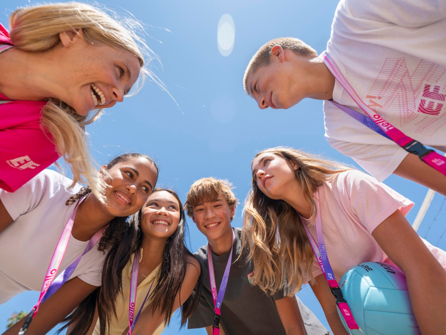 Happy Students And Staff