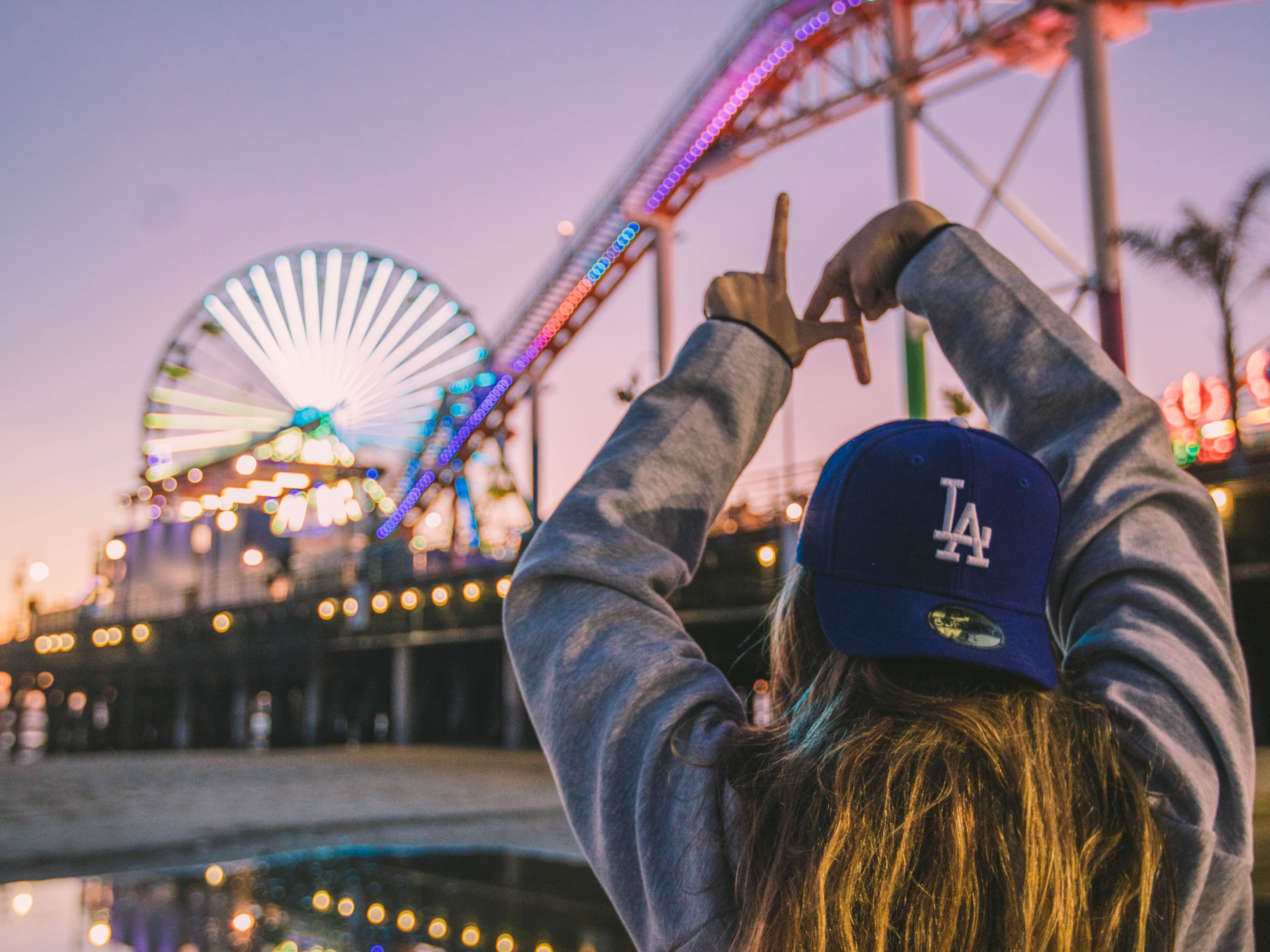 Student At Amusement Park