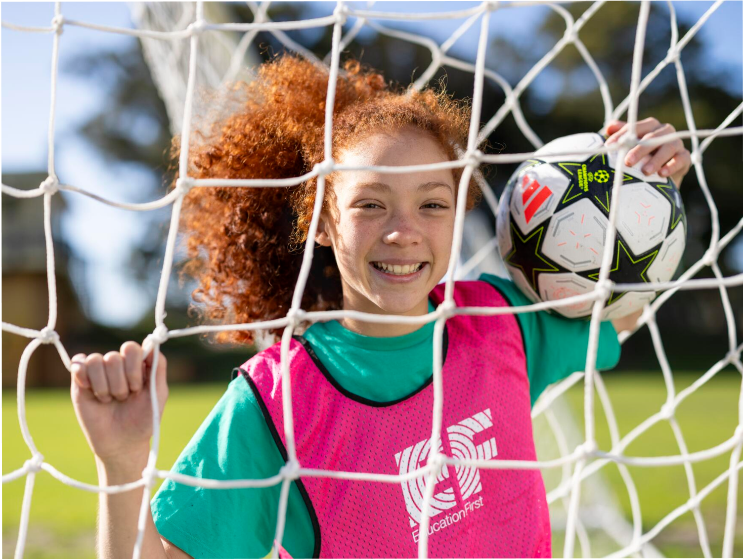 Student In Football Pitch