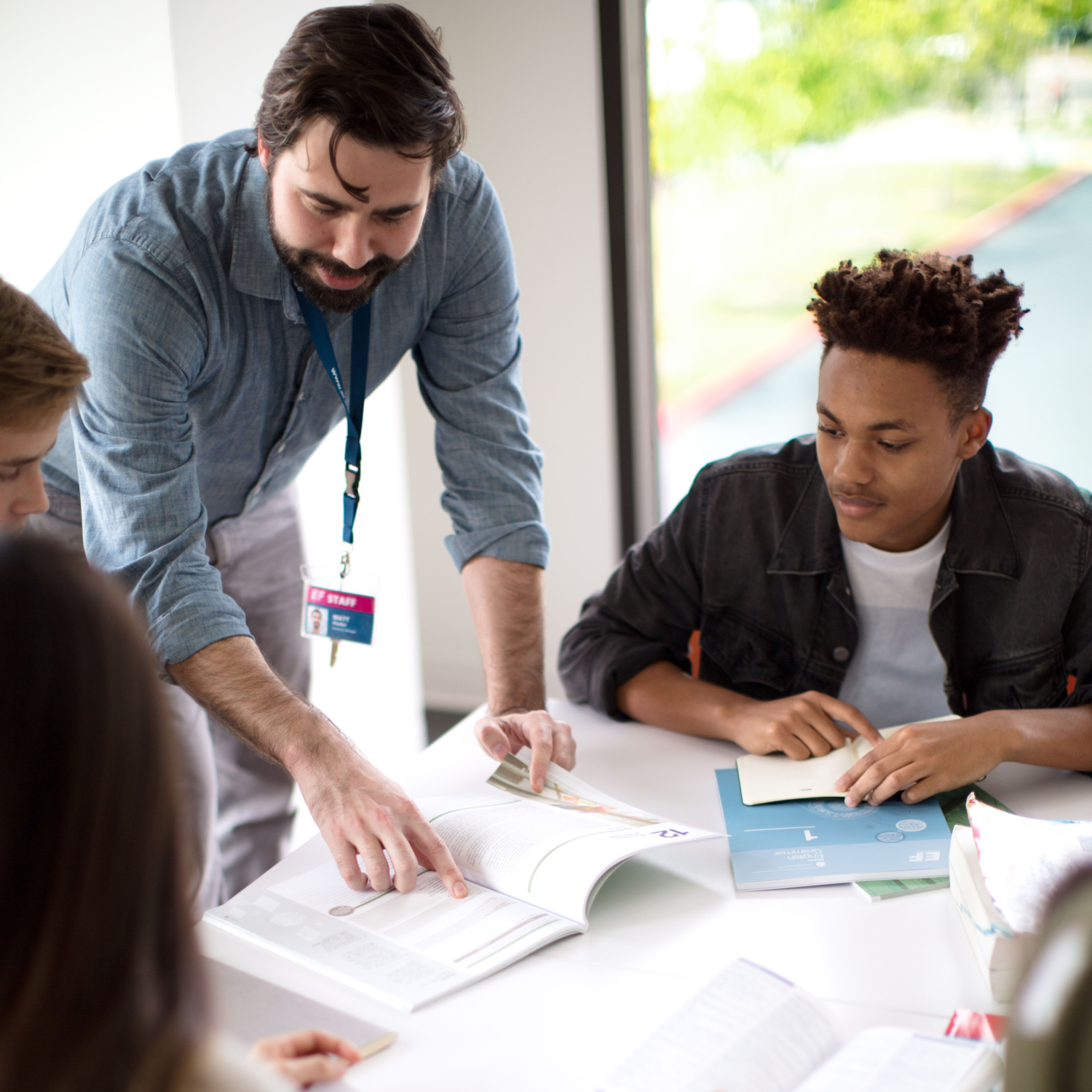 Staff Teaching Students
