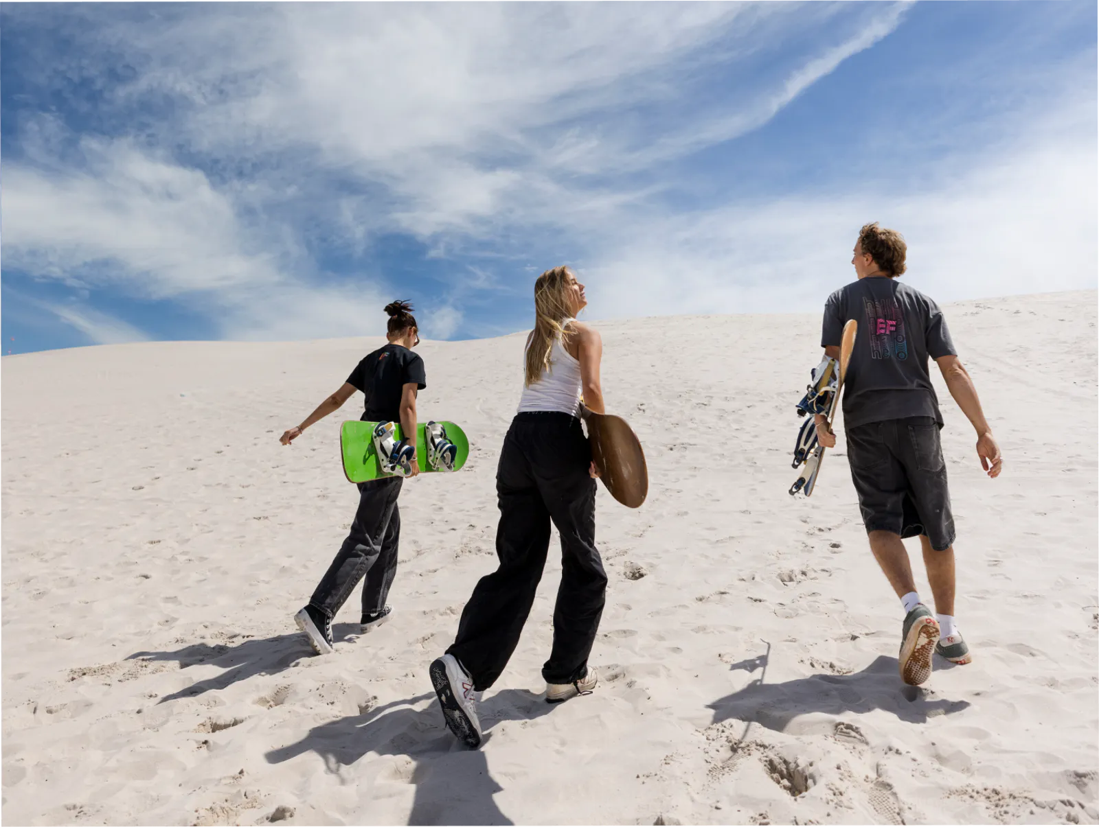 Students Going For Sandboarding