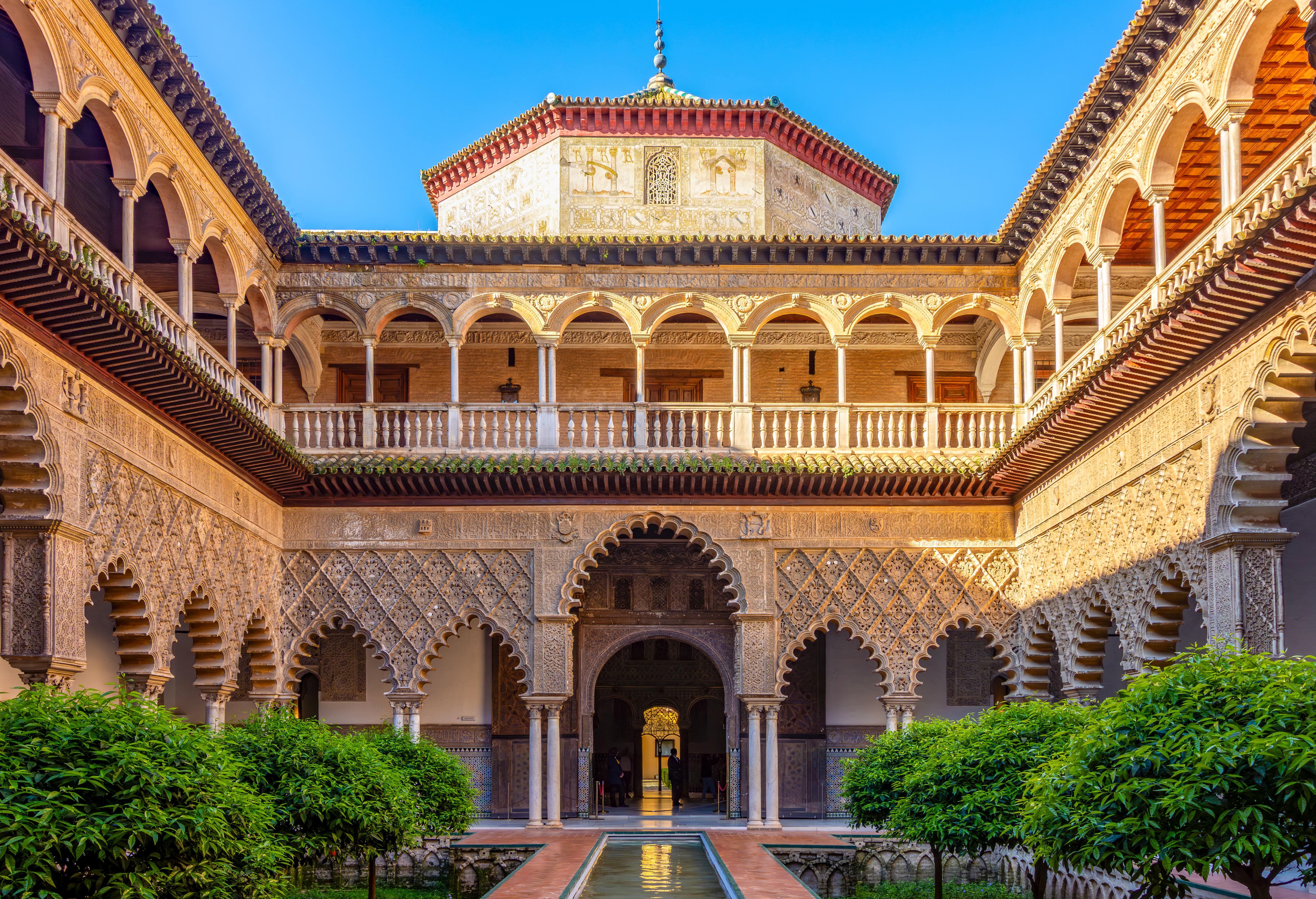 Royal Alcázar of Seville palace renowned for its Moorish architecture