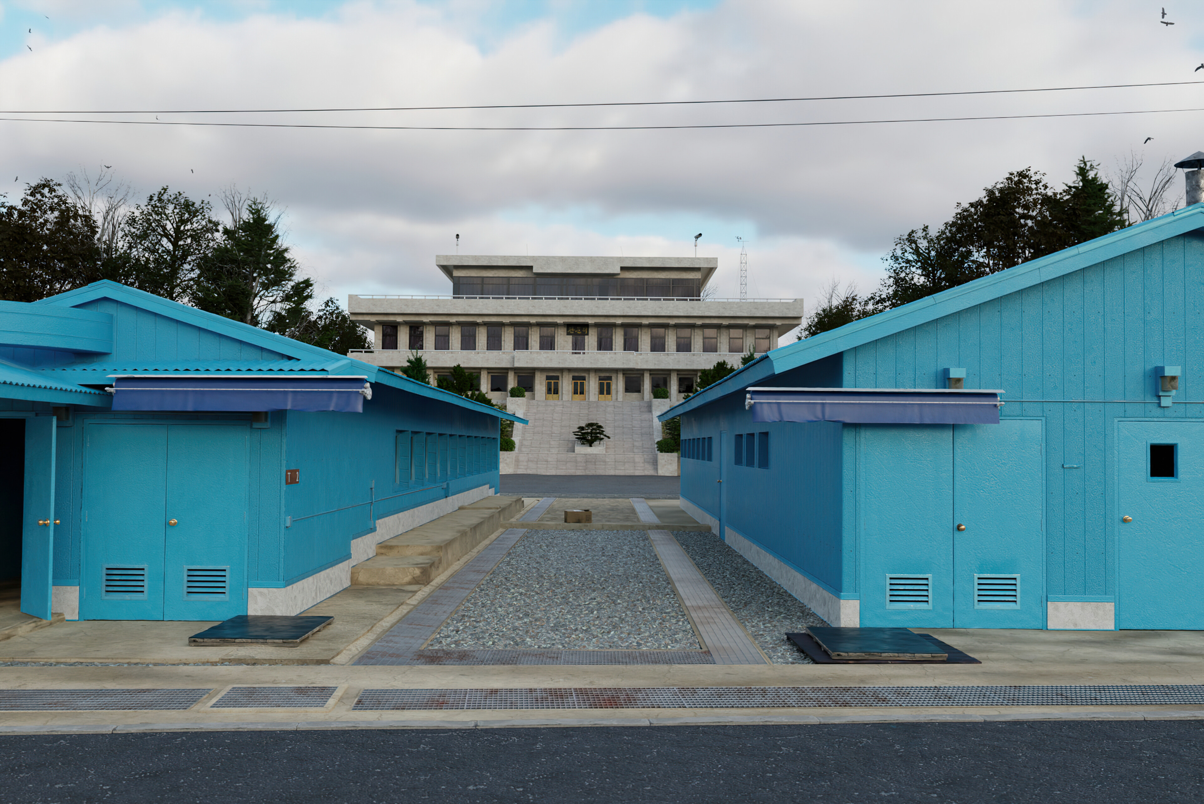 Joint Security Area at Panmunjom Within Korea’s Demilitarized Zone