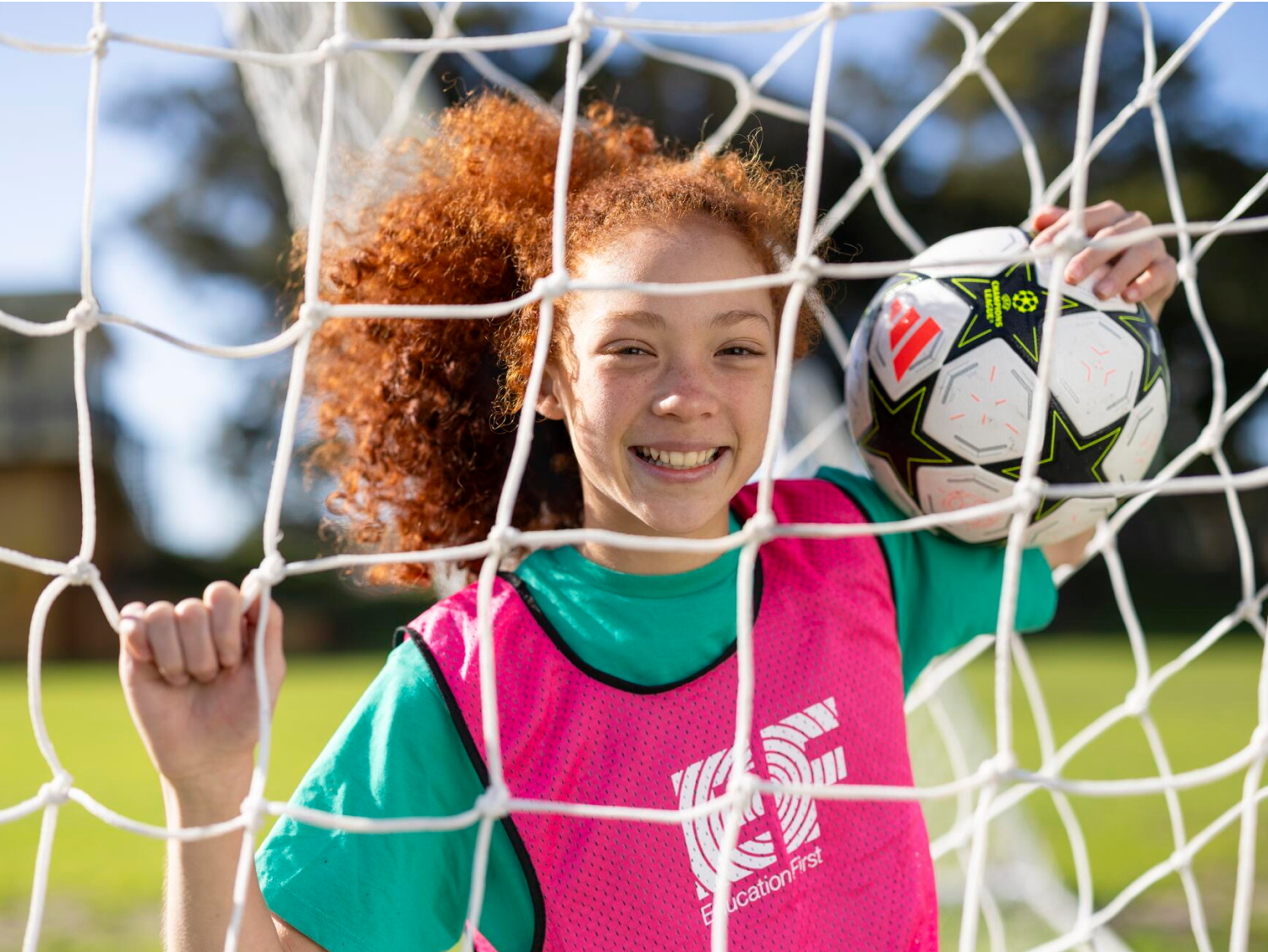 Student At Football Pitch