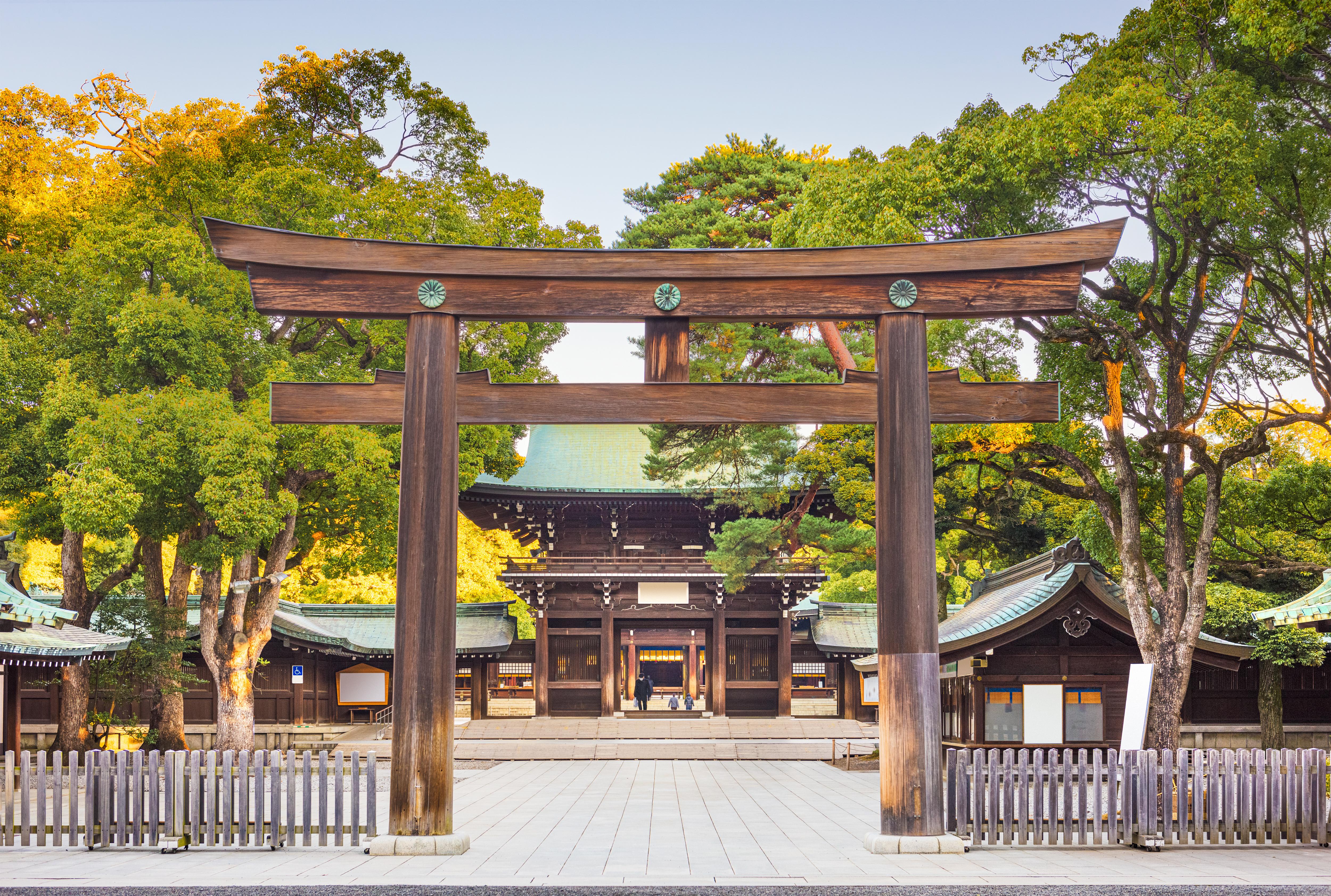 Traditional Japanese shrine, experiencing cultural heritage and peaceful surroundings