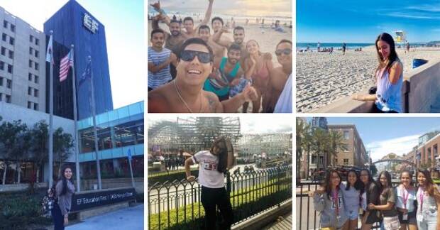 5 estudiantes peruanos en EF San Diego