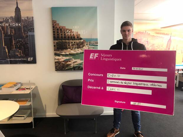 Cédric a gagné 2 semaines de séjour linguistique à EF San Diego