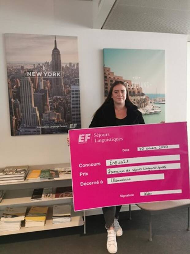 Clémentine a gagné 2 semaines de séjour linguistique à EF New York
