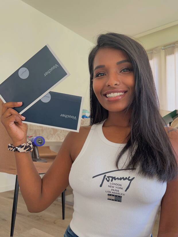 Fabiana a gagné 2 billets d’avion