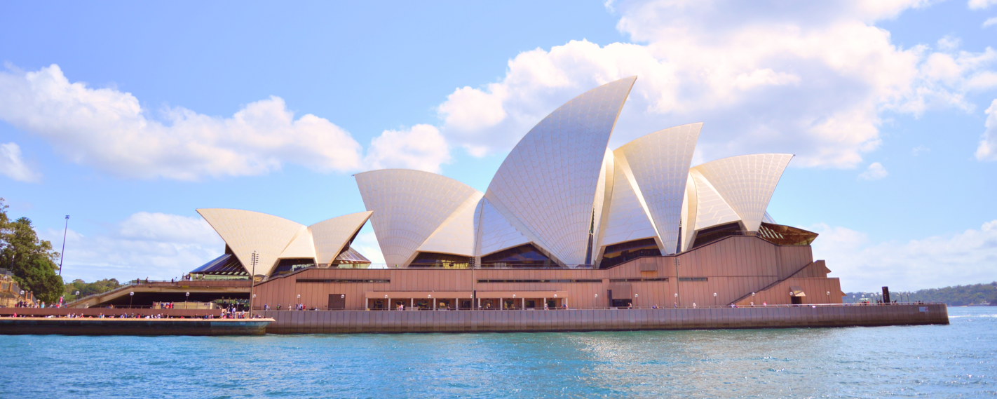 The Sydney Opera House is an iconic landmark renowned for its sail-like architecture, situated on Sydney Harbour in Australia.