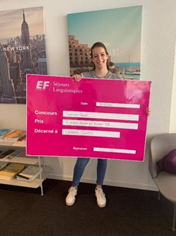Laurine a gagné 2 billets d’avion