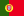 The flag of Portugal is vertically divided into green and red, featuring the Portuguese coat of arms on a yellow oval over the dividing line.