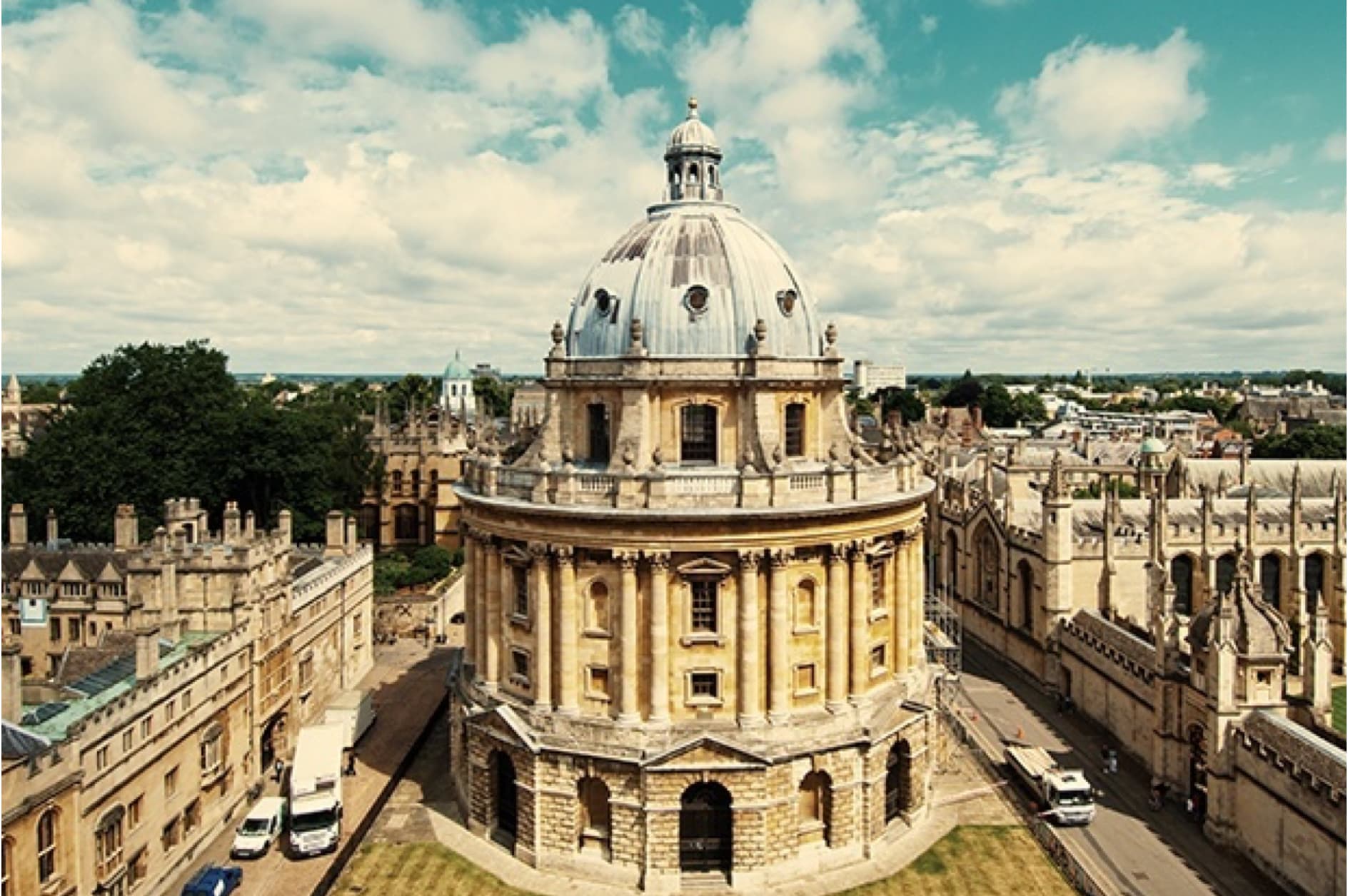 This is the Radcliffe Camera, a renowned library in Oxford, England, recognized for its distinctive circular architecture and historical significance.